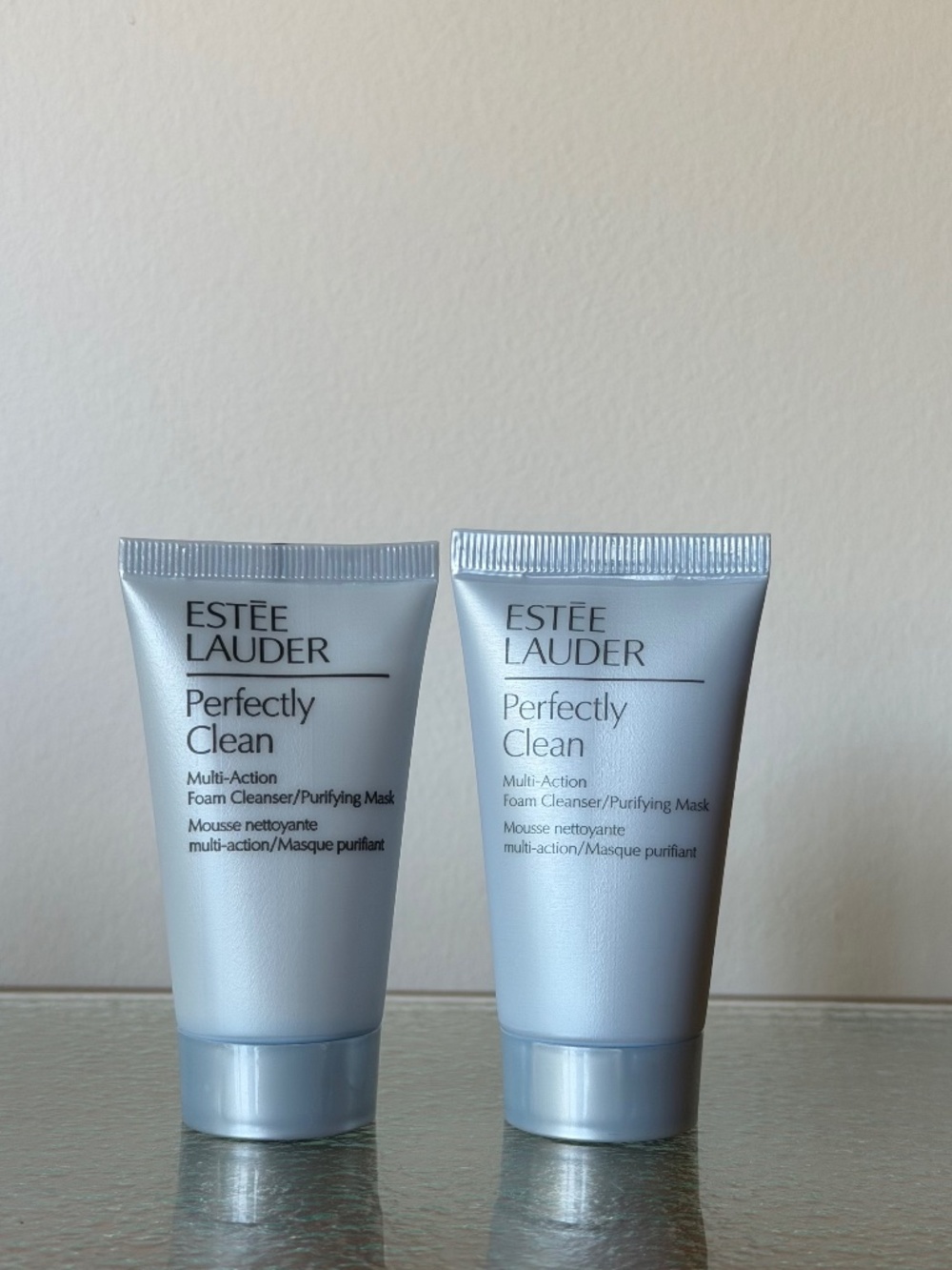 Lot of 2 Estée Lauder Perfectly Clean Foam Cleanser Travel Size 1 fl oz | 30 ml